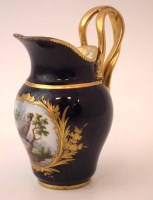 Lot 191 - Paris porcelain cream jug circa 1830  painted