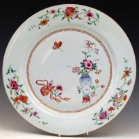 Lot 296 - Chinese famille rose large plate