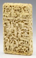 Lot 298 - Cantonese ivory card case