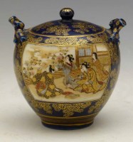 Lot 323 - Satsuma Lidded Vase