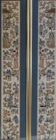 Lot 345 - Pair of Silk Embroidered Panels