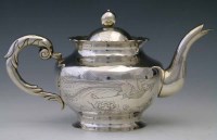Lot 360 - Chinese silver teapot