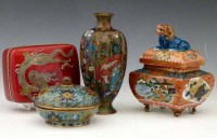 Lot 361 - Japanese cloisonne vase