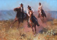 Lot 426 - Dan Mieduch, The Long Arm of the Law, oil on board.