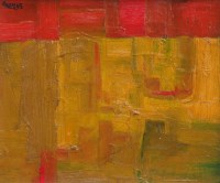 Lot 460 - Geoffrey Key, Hillside, oil.