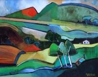 Lot 461 - Geoffrey Key, Valley Farms, oil.