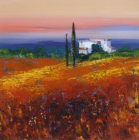 Lot 474 - John Horsewell, Colours of Provence (Gold), acrylic.