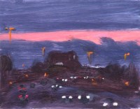 Lot 490 - Liam Spencer, Mancunian Way I, oil.