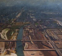 Lot 502 - Joanna Hyslop (1956-), Chicago, oil.