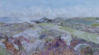 Lot 516 - Nan Heath, Porth Hellick, watercolour.