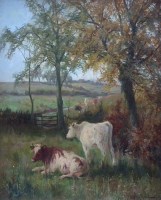 Lot 556 - A.W. Redgate, Autumn near Hemington, Leicestershire, oil.
