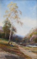 Lot 568 - John MacWhirter, The Valley of the Tummel, oil.