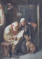Lot 573 - John Henry Henshall, The Day of Rest, watercolour.