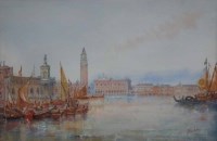 Lot 580 - Alfred Pollentine, Venice, watercolour.