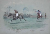 Lot 586 - W.V. Longe, The Hunters' Challenge Cup, watercolour.