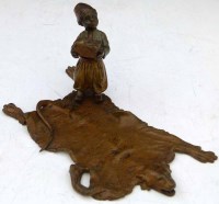 Lot 596 - Bergman bronze figure.