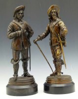 Lot 601 - Pair of Bronze figures