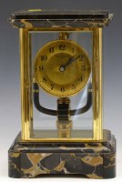 Lot 615 - Bulle clockette four glass electric clock (converted to battery).