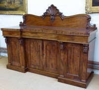 Lot 637 - Mahogany sideboard.