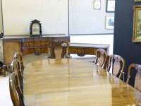 Lot 646 - Walnut Dining Room Suite