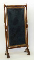 Lot 650 - Victorian Mahogany Cheval Mirror