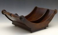 Lot 656 - Mahogany cheese coaster.