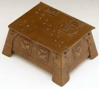 Lot 1 - Copper Arts & Crafts box.