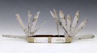 Lot 2 - William Rodgers eleven-blade goliath pocket knife