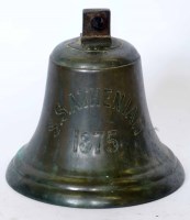 Lot 20 - S.S. Athenian 1875 ships bell.
