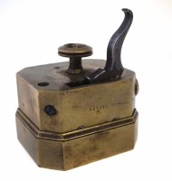 Lot 25 - Brass twelve blade scarificator stamped Cluley.