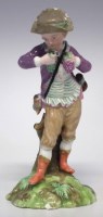Lot 109 - Copenhagen figure of a boy circa 1775   modelled