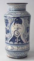 Lot 184 - Faience maiolica albarello.