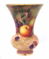 Lot 195 - Royal Worcester vase.