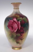 Lot 197 - Royal Worcester vase signed Austin.