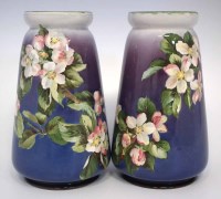 Lot 213 - Pair of Doulton Lambeth vases.