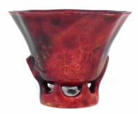 Lot 235 - Royal Doulton flambe libation cup.
