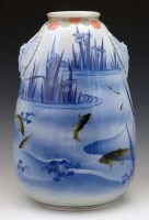 Lot 257 - Japanese fuka-gawa vase.