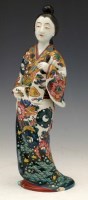 Lot 259 - Japanese kutani figure of a bijin