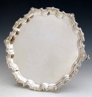 Lot 269 - Silver salver.