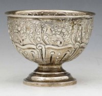 Lot 288 - Irish Silver Embossed Bowl