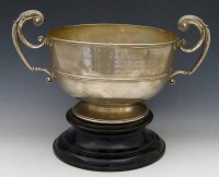 Lot 289 - Silver twin handled trophy.