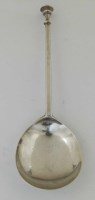 Lot 291 - Silver seal top spoon.