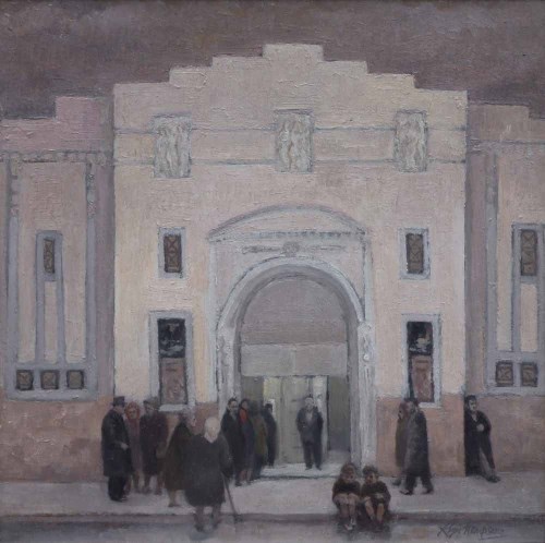 Lot 376 - Roger Hampson, Wrestling Stadium, Bolton, oil.