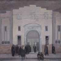 Lot 376 - Roger Hampson, Wrestling Stadium, Bolton, oil.