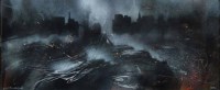 Lot 385 - David Wilde, Morning after the Blitz (Salford), acrylic.