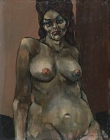 Lot 387 - William Ralph Turner, Nude, oil.