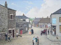 Lot 414 - Tom Dodson, The Village - Chipping near Preston, oil.