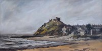 Lot 434 - David Griffiths, The Beach at Criccieth, oil.
