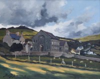 Lot 435 - David Griffiths, Llithfaen, North Wales, oil.