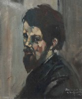 Lot 460 - William Ralph Turner, From a self portrait by Fantin-Latour, oil.